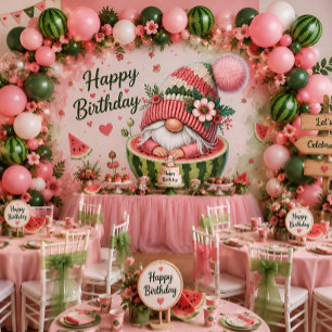 Invitación Cumpleaños 2 del Gnomo de Sandía
