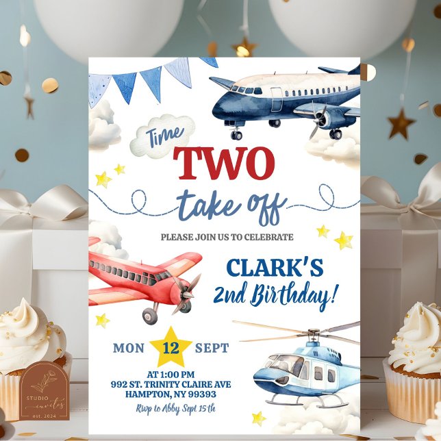 Invitación Cumpleaños 2 del Niño Avión (Subido por el creador)