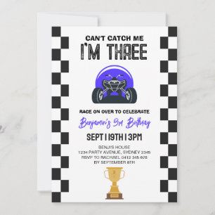 Invitación Cumpleaños 3º Fiesta Cuatrimoto ATV