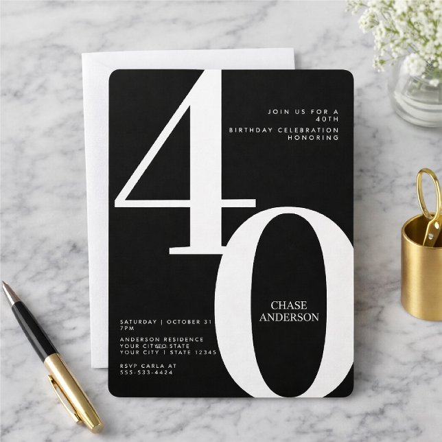 Invitación cumpleaños 30, 40, 50, 60 (Subido por el creador)