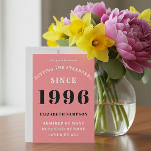 Invitación Cumpleaños 30 personalizado 1996 Agrega tu nombre