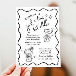 Invitación Cumpleaños 30 Retro Moderno Un Poco Más Viejo