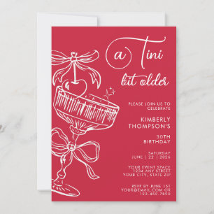 Invitación Cumpleaños 30 Trendy Cocktail Un Poco Más Viejo
