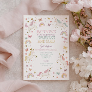 Invitación Cumpleaños 3 de las chicas del oro de la chispa de