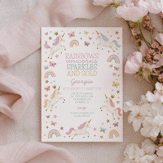 Invitación Cumpleaños 3 de las chicas del oro de la chispa de