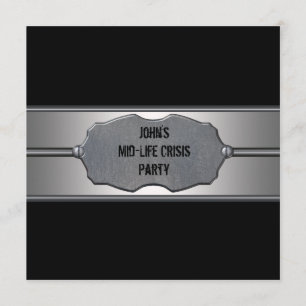 Invitación Cumpleaños 40 de Black Metal Mans