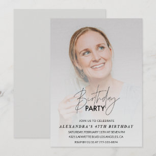 Invitación cumpleaños 47 años Fiesta de cumpleaños