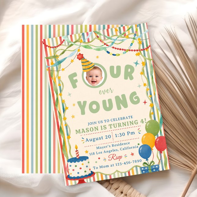 Invitación Cumpleaños 4 de Four Ever Young (Subido por el creador)