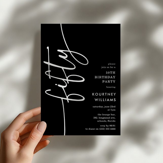 Invitación Cumpleaños 50 de Script Fifty (Subido por el creador)