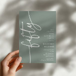 Invitación Cumpleaños 50 de Script Fifty<br><div class="desc">Celebra tu cumpleaños número 50 con estilo con nuestra 'Invitación de cumpleaños 50 elegante con letra script.' Esta invitación emana sofisticación con su tipografía elegante, mostrando la palabra 'cincuenta' corriendo hacia arriba en el lateral. Además, nuestra plantilla fácil de personalizar te permite agregar los detalles de tu evento sin esfuerzo....</div>