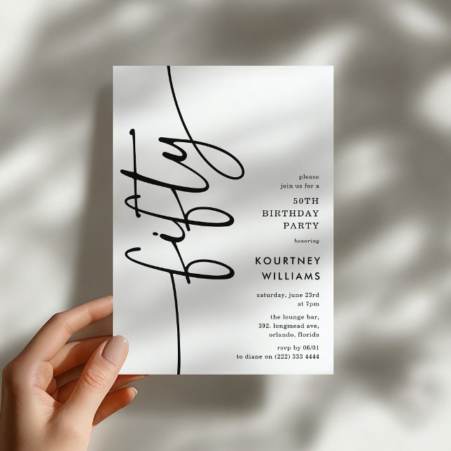 Invitación Cumpleaños 50 de Script Fifty (Subido por el creador)