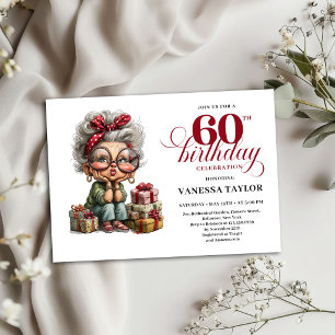 Invitación Cumpleaños 60 Divertida Tema Señora May