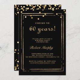 Invitación Cumpleaños 60, Salud por 60 Años