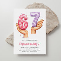 Cumpleaños 6 7 Meme Seis Siete de Moda