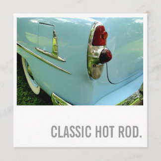 Invitación Cumpleaños 75 de la persona que ama el auto - Hot