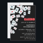 Invitación Cumpleaños 99 de Casino de póquer carta de juego<br><div class="desc">Invitación de cumpleaños 99 de Casino de póquer carta de juego</div>