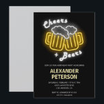 Invitación Cumpleaños 99 de hombres negros Cheers and Beers<br><div class="desc">Invitación al cumpleaños 99 de hombres negros Cheers and Beers</div>