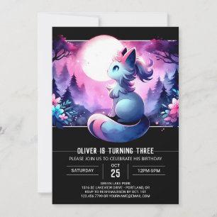 Invitación Cumpleaños Adorable Fantasy