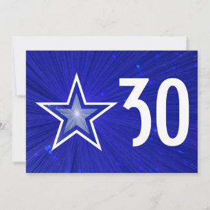 Invitación cumpleaños 'Age' de la Estrella Azul Oscura