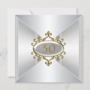 Invitación Cumpleaños Aniversario Oro Plata