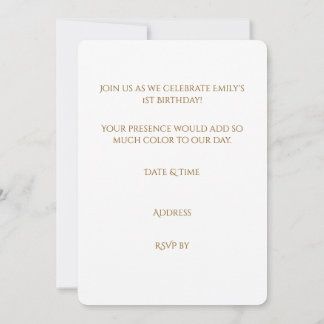 Invitación Cumpleaños auténtico de acuarela de arcoíris para 