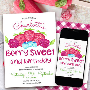 Invitación Cumpleaños Berry Sweet 2