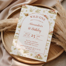 Cumpleaños Blush Woodland Wild One