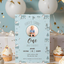 Cumpleaños Bosque Azul, Foto Personalizada