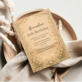 Invitación Cumpleaños Botánico del Desierto