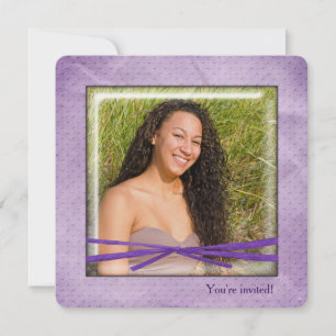 Invitación Cumpleaños Bow en foto