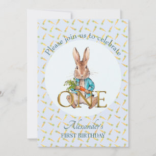 Invitación Cumpleaños clásico del conejo