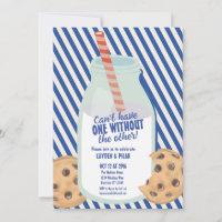 Cumpleaños combinado de leche y galletas