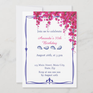 Invitación Cumpleaños con ambiente griego