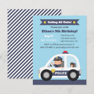 Invitación Cumpleaños con Niño Adorable y Perro en Coche de P