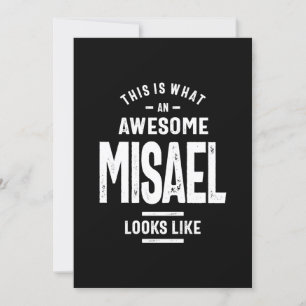 Invitación Cumpleaños con nombre personalizado Misael