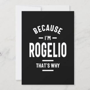 Invitación Cumpleaños con nombre personalizado Rogelio