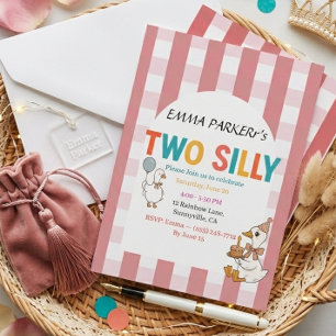 Invitación Cumpleaños con tema moderno viral tonto dos