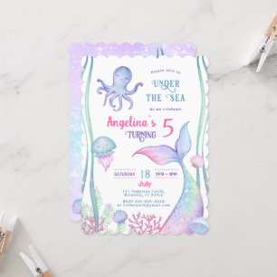 Invitación cumpleaños con temática náutica de invitación.