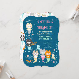 Invitación cumpleaños con temática náutica de invitación.