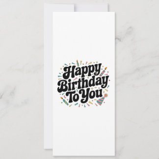 Invitación Cumpleaños Confeti Retro