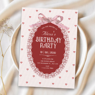 Invitación Cumpleaños coqueta