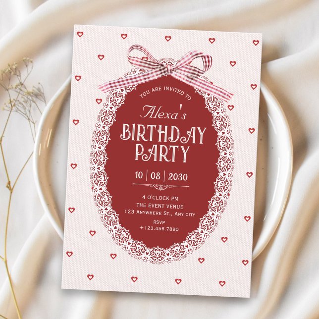 Invitación Cumpleaños coqueta (Subido por el creador)