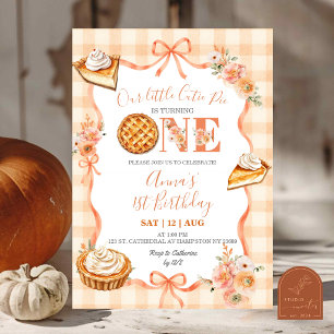 Invitación Cumpleaños Coquette Cottage Cutie Pie