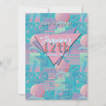 Cumpleaños Crepuscular Vapor Azul de Verano