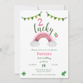 Invitación Cumpleaños de 2 afortunados