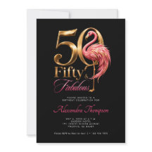 Cumpleaños de 50 años de Flamencos Rosados Fabulos