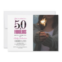 Cumpleaños de 50 años fabulosos y rosados Foto de
