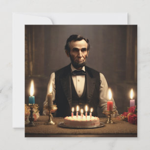 Invitación cumpleaños de abraham lincolns
