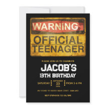 Cumpleaños de adolescente de 13 años niño