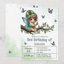 Cumpleaños de adorable hada pequeña